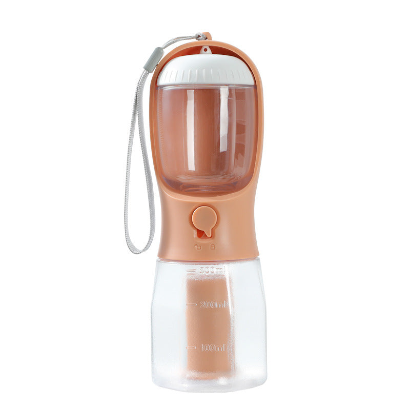 3-in-1 Pet Travel Bottle — Water, Food & Waste Bag, 9 Colors