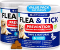 Flea and Tick Prevention for Dogs Chewables   Made in USA   Natural Flea and Tick Supplement for Dogs   240 Immune Support Chews (2 Pack)   Vitamins B1 B6 B12   All Breeds and Ages