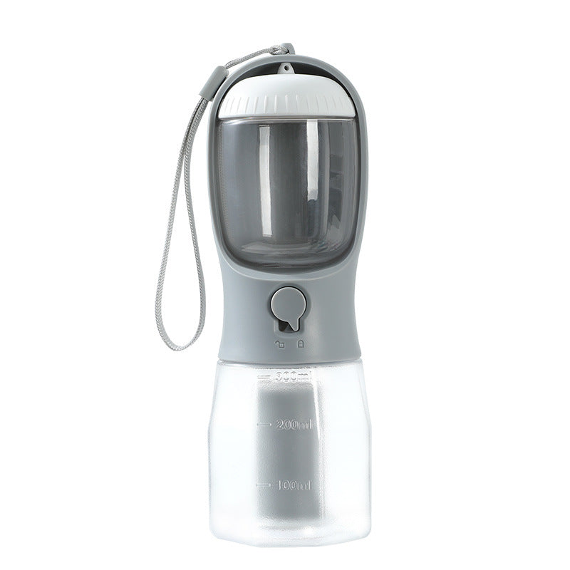 3-in-1 Pet Travel Bottle — Water, Food & Waste Bag, 9 Colors