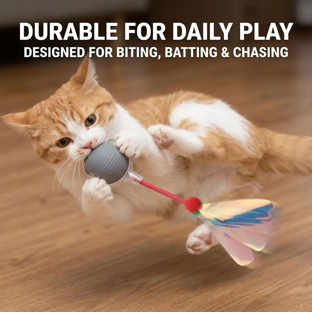 Automatic Cat Toy - Interactive Rolling Ball for Cats, Self-Moving Pet Entertainment Toy for Fun, Exercise & Mental Stimulation