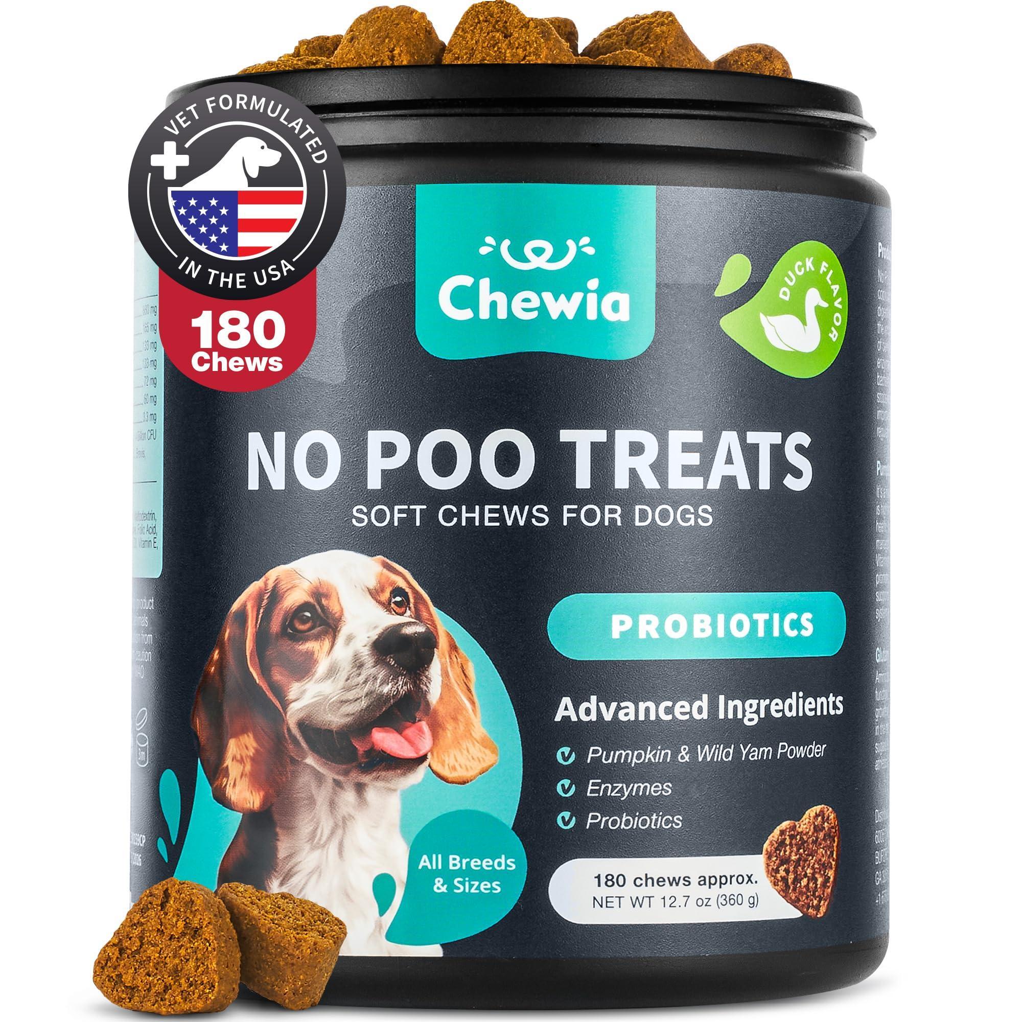 No Poo Chews for Dogs   Coprophagia Deterrent for Dogs   Forbid for Dogs Stool Eating Deterrent   Dog Probiotics for Digestive Health   Digestive Gut & Immune Health Treats   No Poop Eating for Dogs