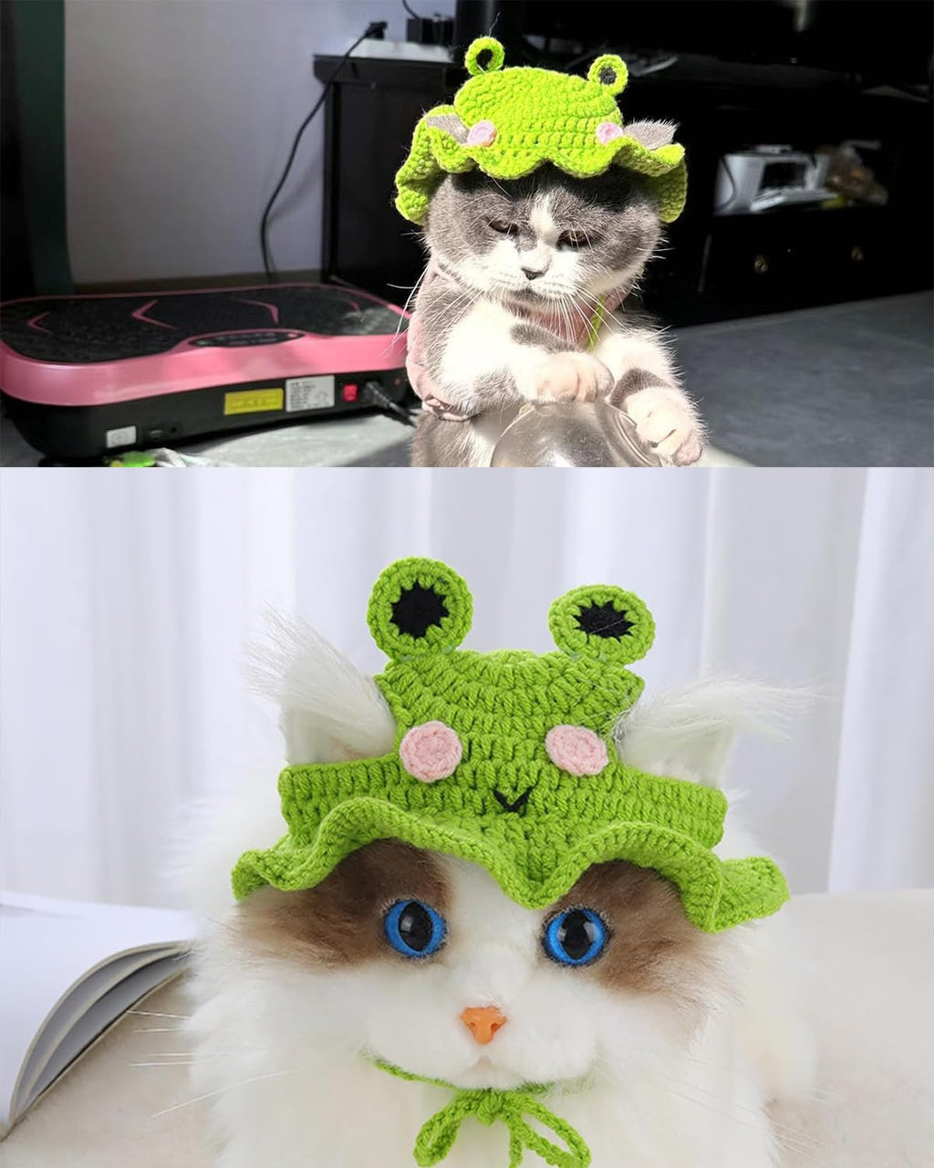 Frog Knitted Pet Hat
