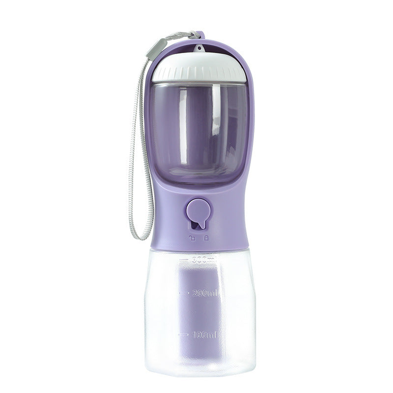3-in-1 Pet Travel Bottle — Water, Food & Waste Bag, 9 Colors