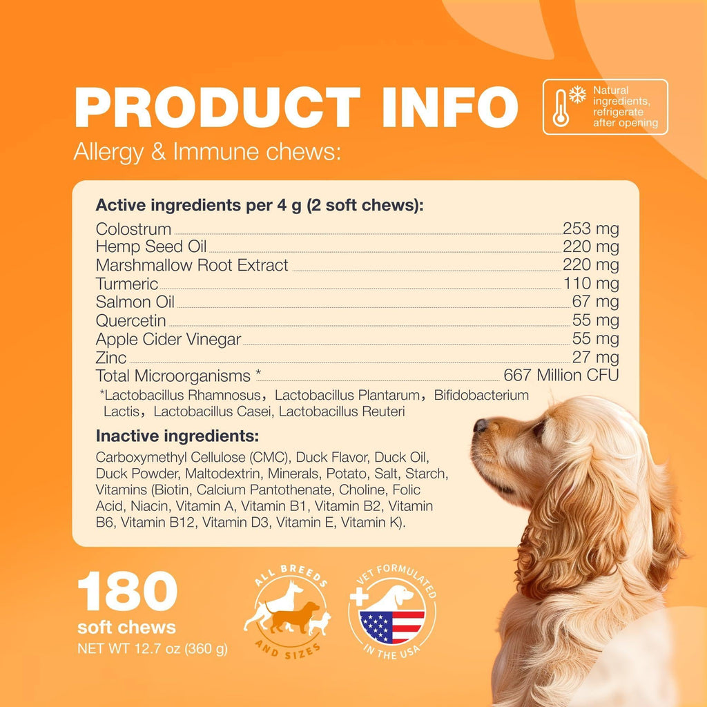 Dog Allergy Relief Chews Itch Relief for Dogs Anti Itch Dog Allergy Chews US