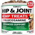 YUMA'S Hemp Hip and Joint Supplement for Dogs Glucosamine for Dogs Dog Joint Pain Relief with MSM Advanced Dog Joint Supplement Health Glucosamine for Dogs Chews  3