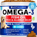 Omega Canine Coat & Skin Chews   Skin & Coat Chewables for Dogs   120 Soft Chews   Fish Oil