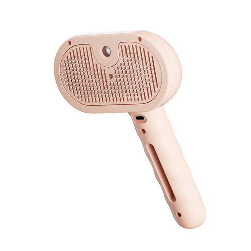 4-in-1 Pet Steam Brush with Self-Cleaning & Anti-Static