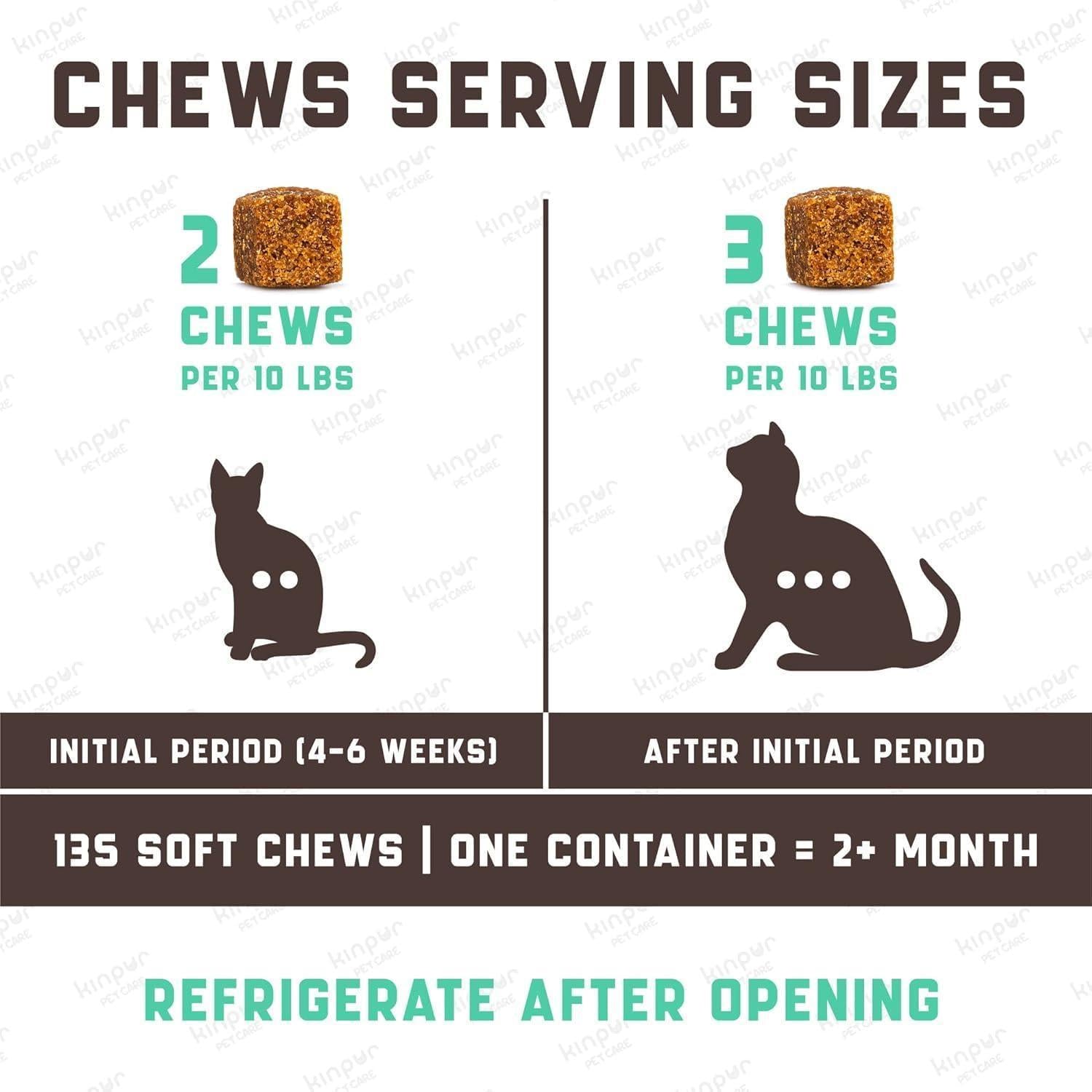 Lysine Cat Treats – Immune Support for Cats – Promotes Respiratory Health and Eye Function – Fortified with Vitamin B Calcium and Protein