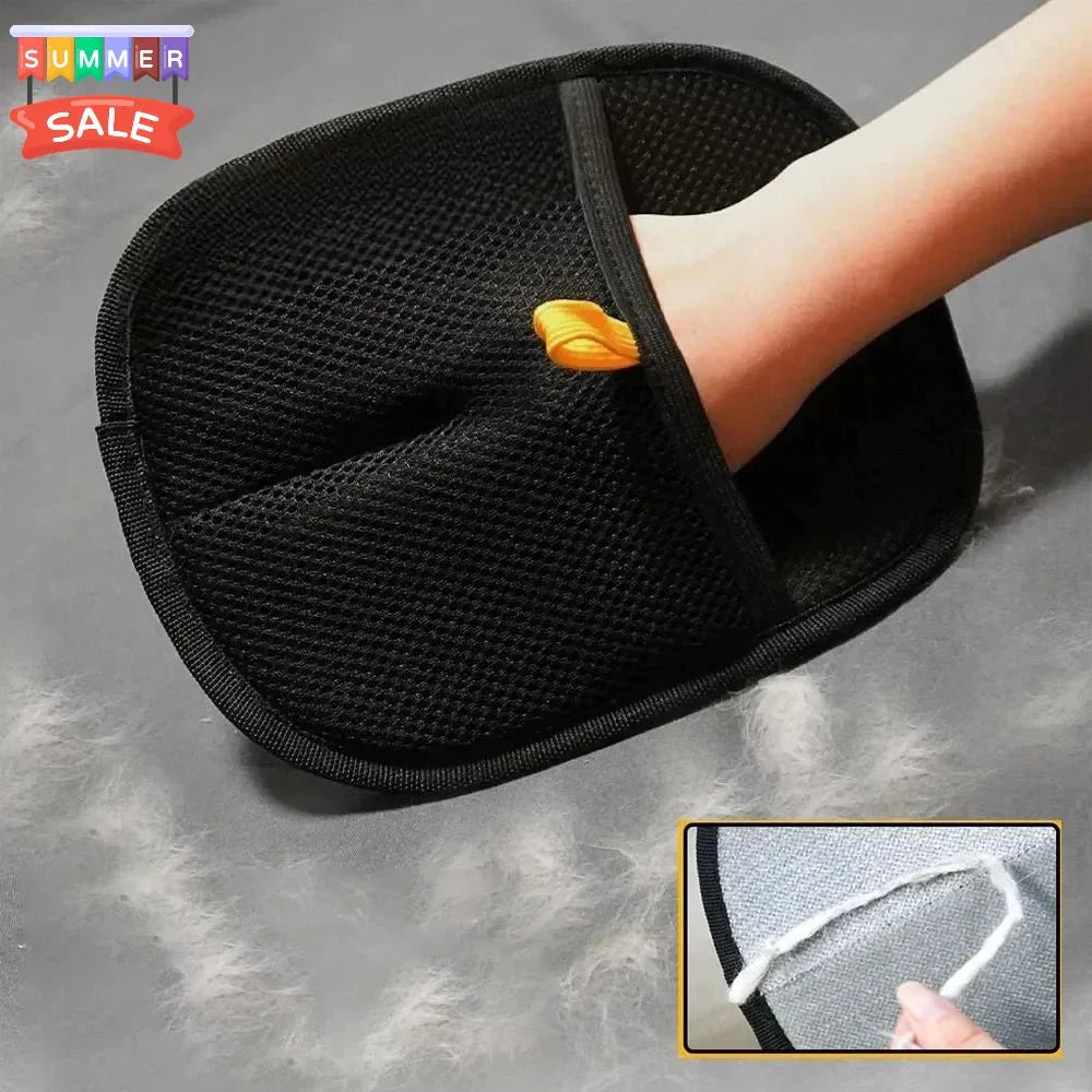 2PCS Static Pet Hair Removal Gloves | Grooming Mitt for Cats and Dogs