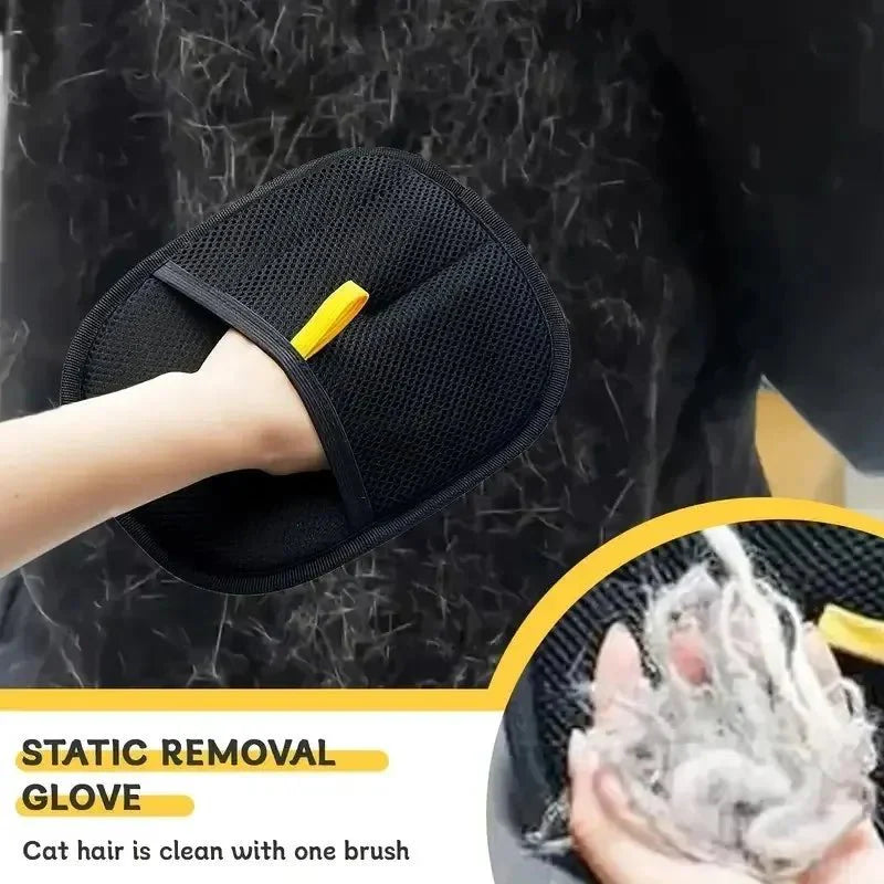 2PCS Static Pet Hair Removal Gloves | Grooming Mitt for Cats and Dogs